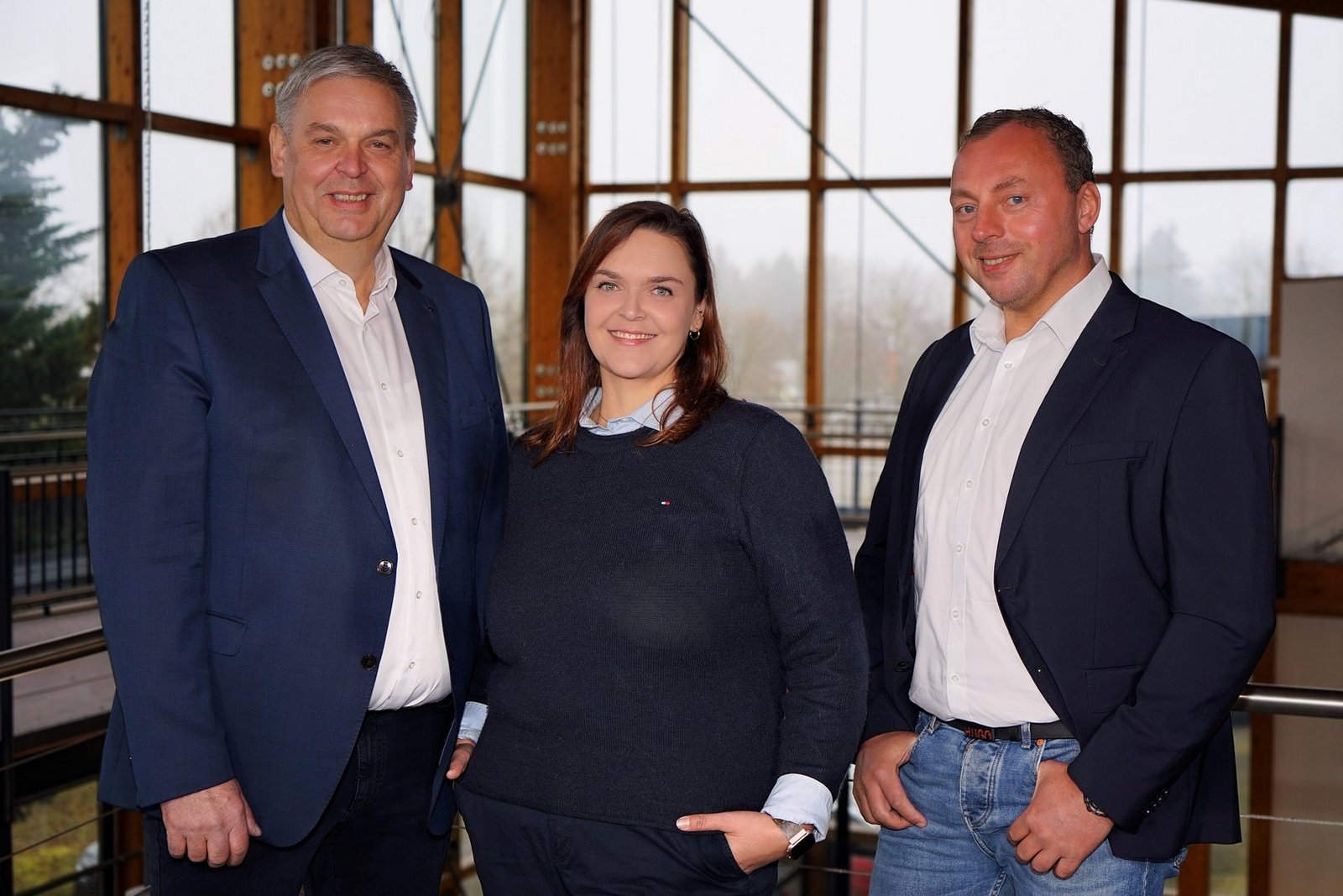 Unsere Geschäftsleitung Manfred Komesker, Lisa Komesker und Matthias Meyer (v. l. n. r.)